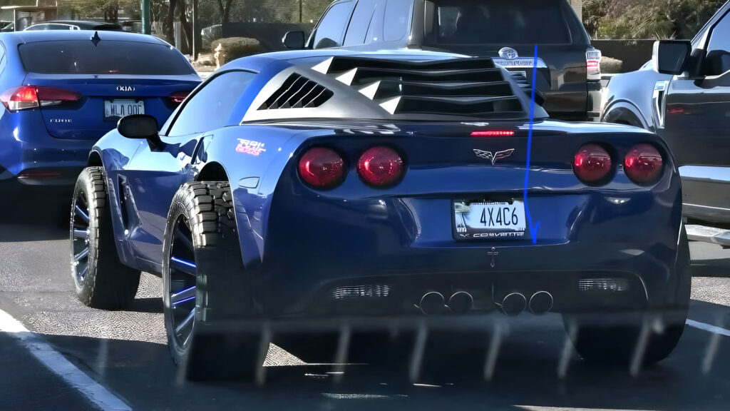  Lifted C6 Corvette On Mud Tires Goes Where No Sports Car Should