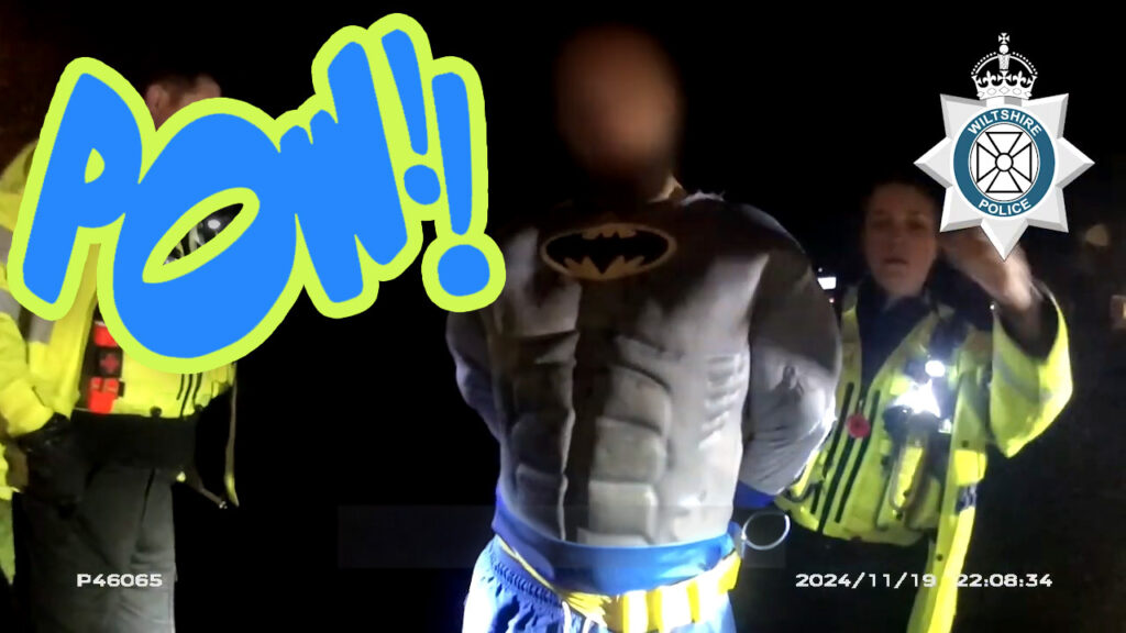  Na Na Na… BAM! Drunk Batman Driver Crashes Into A Pole, Flees Like A Villain