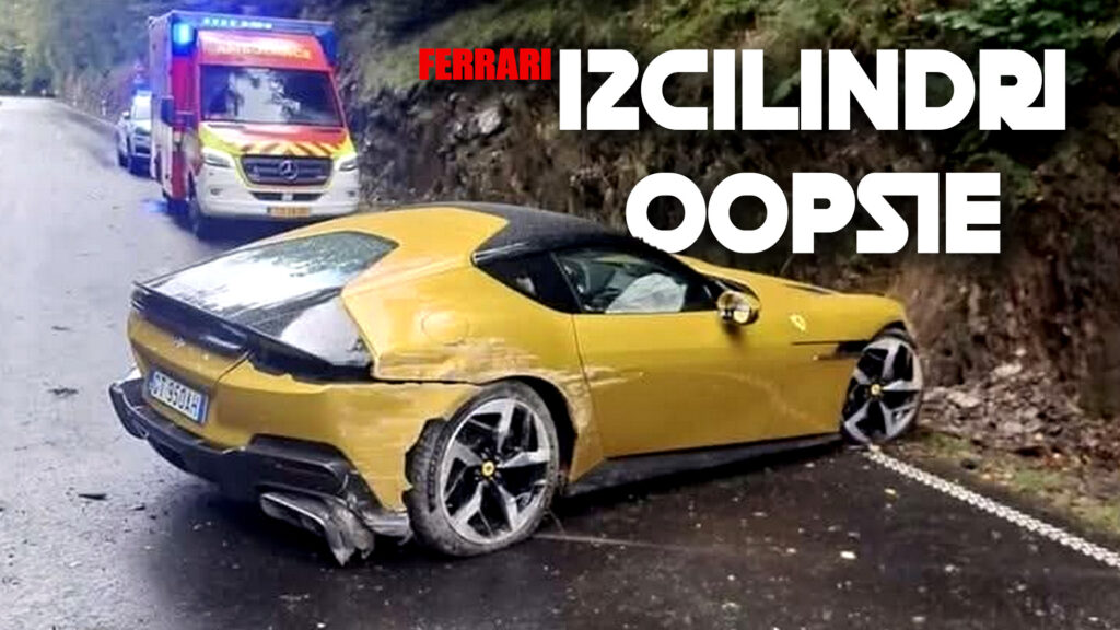  First Ferrari 12Cilindri Apparently Crashed During Press Drive In Luxembourg