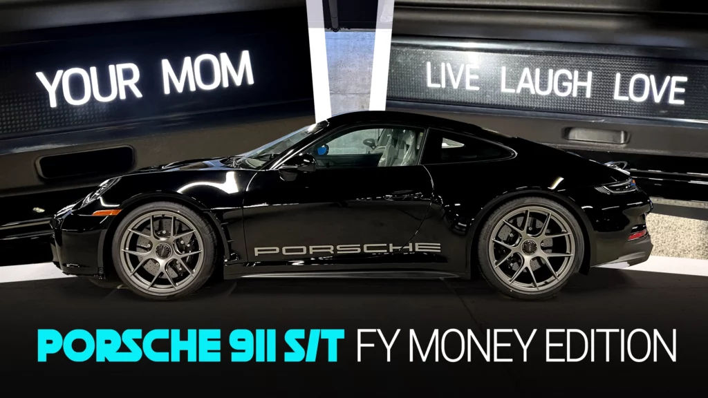  Porsche 911 S/T Owner Gets Factory To Put “Your Mom” Joke On Passenger Door Sill