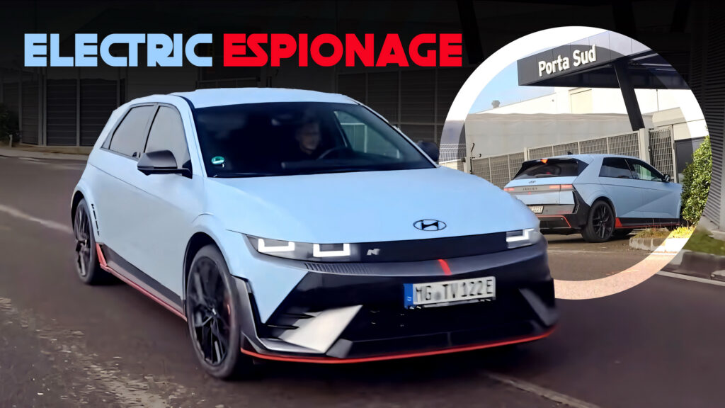  Lamborghini Appears To Be Benchmarking The Hyundai Ioniq 5 N For Its First EV