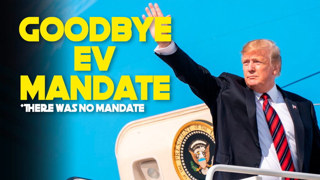  Donald Trump Signs Executive Orders Scrapping Biden’s “EV Mandate”