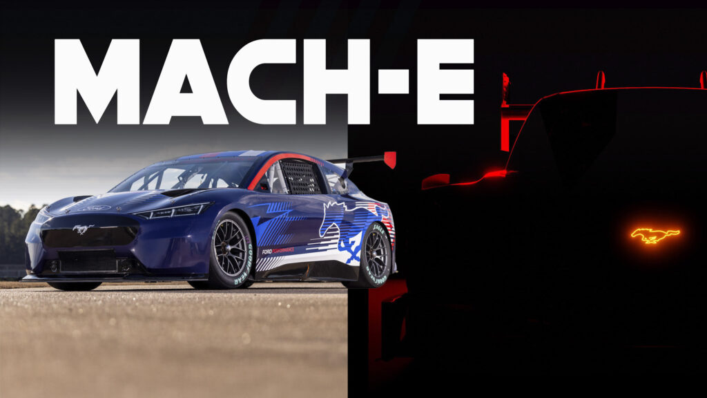  Ford Shows Mustang Mach-E NASCAR Prototype And Teases Electric Pikes Peak Racer