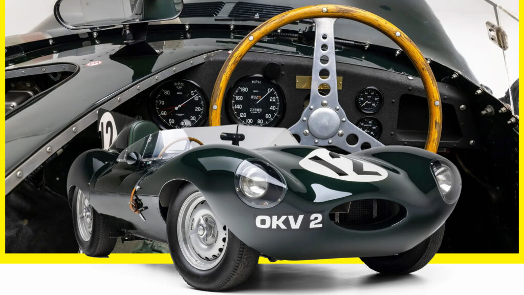  Sir Stirling Moss Drove This 1954 Jaguar D-Type At Le Mans