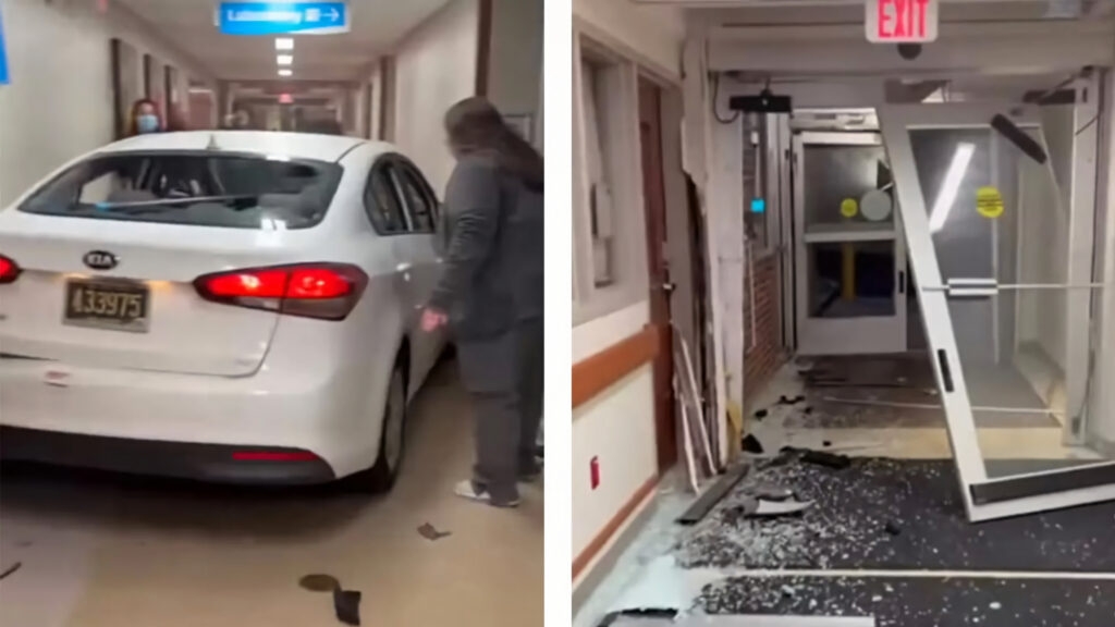 Woman Smashes Kia Into NJ Hospital Entrance In Bizarre Crash | Carscoops