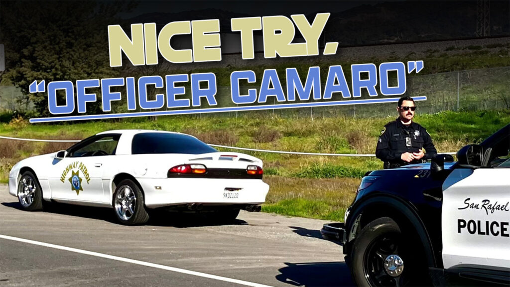  Fake Chevy Camaro Police Car Fooled CHP – Until It Didn’t