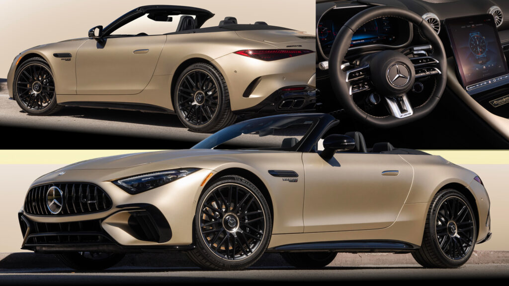  See Photos Of America’s Mercedes-AMG SL63 Manufaktur Golden Coast