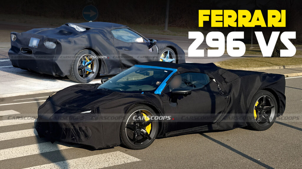  2026 Ferrari 296 VS Spied As A Performance-Focused Hybrid