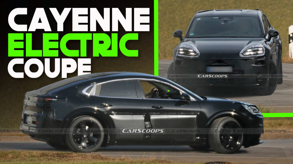  2027 Porsche Cayenne Coupe Goes Electric In New Spy Shots