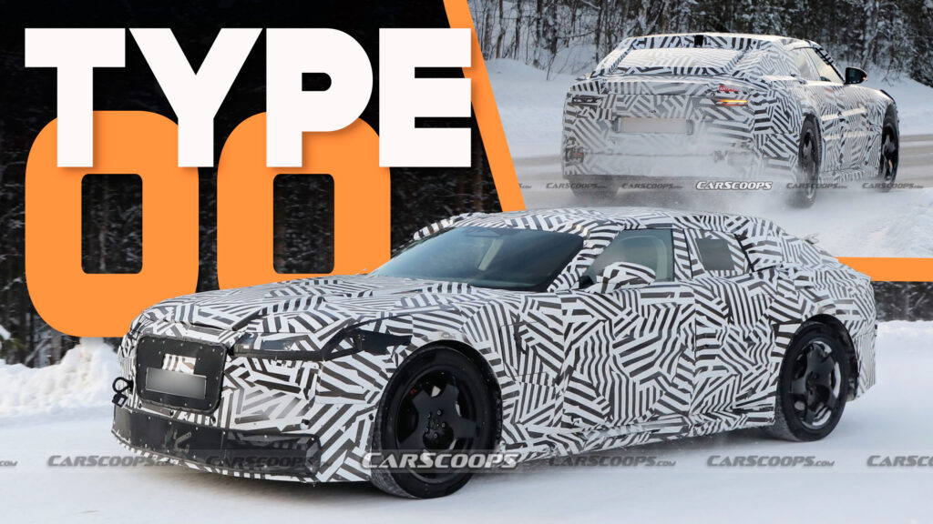  Electric 2027 Jaguar Type 00 Sedan Caught Testing In First Real Spy Shots