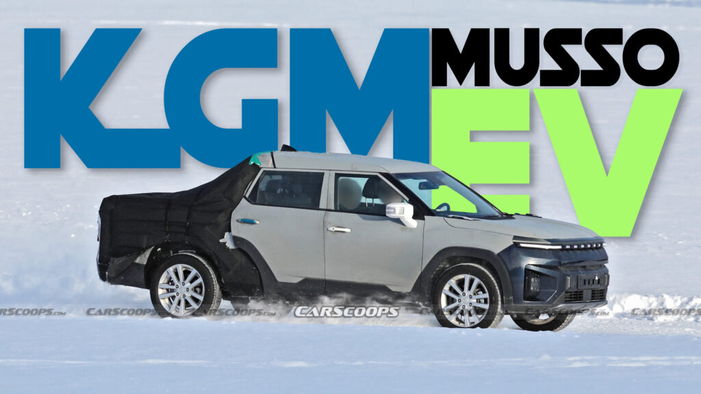  KGM Musso EV Truck Spied Testing, ICE Version Also In The Works