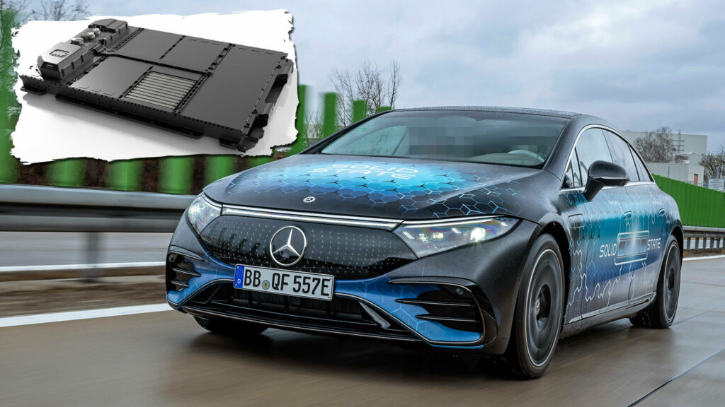  Mercedes EQS Solid State Prototype Hits The Street With 621 Miles Of Range