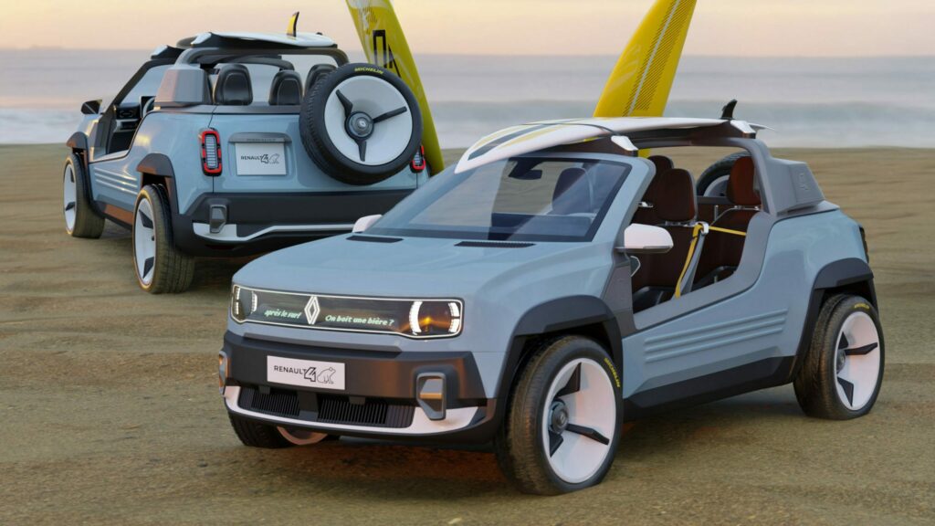  The New Renault 4 E-Tech Makes For A Chic Beach Buggy