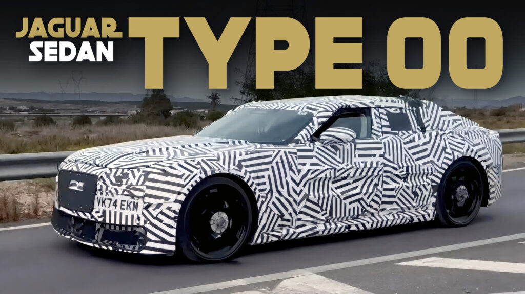  New Jaguar Type 00 Electric Sedan Filmed For The First Time