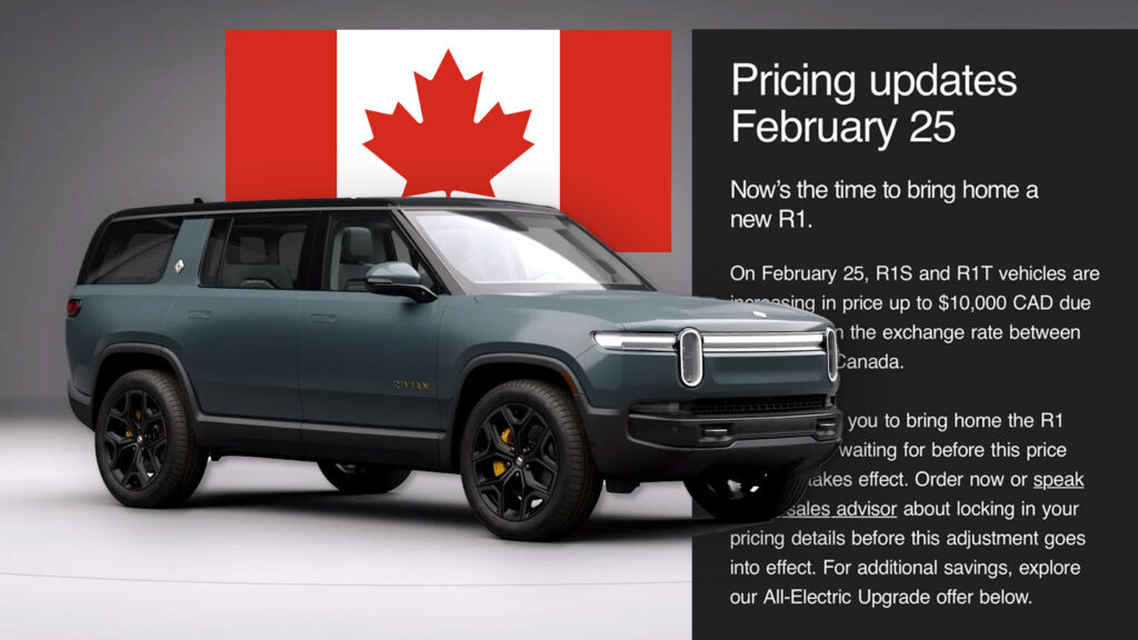  Rivian Warns Canadian Buyers, Buy Now Before $10,000 Price Hike