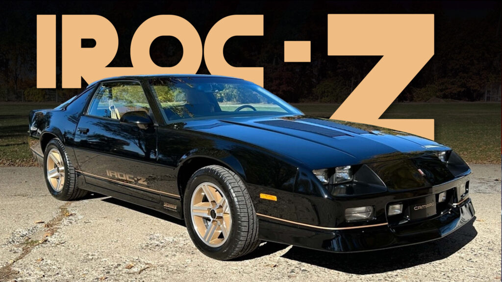  Teleport Back To The 80s With This 6k-Mile, One-Owner Camaro IROC-Z