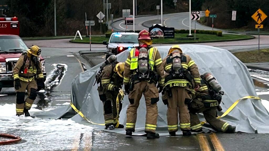 Washington Fire Crews Use Special Blankets To Extinguish EV Fires