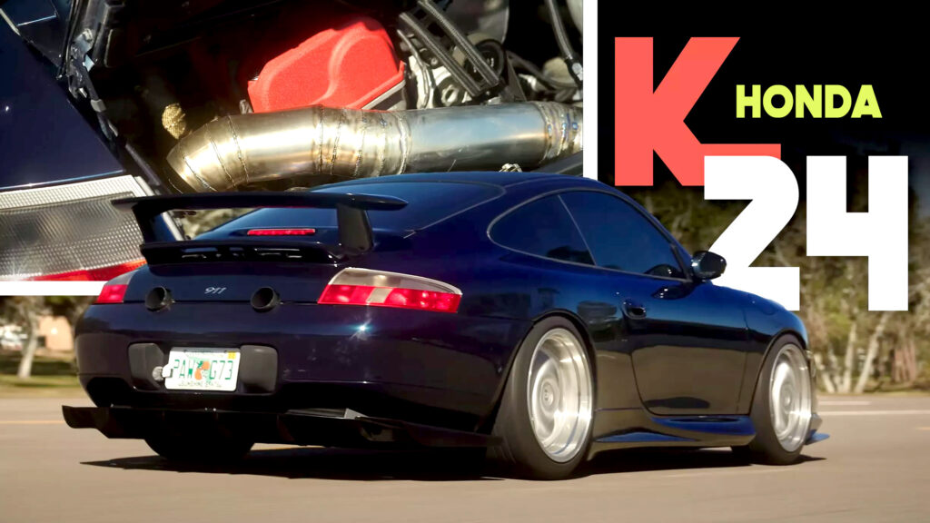  Porsche 911 Swaps Flat-Six For Honda K24 And The Internet Loses It