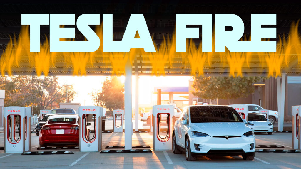  Man Tries To Torch Tesla Superchargers But Ends Up Torching Himself