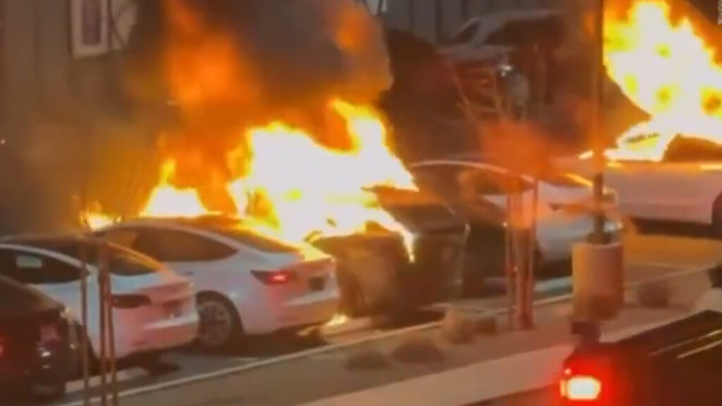  Tesla Under Siege As Multiple EVs Set On Fire And Vandalized Across The US In One Day