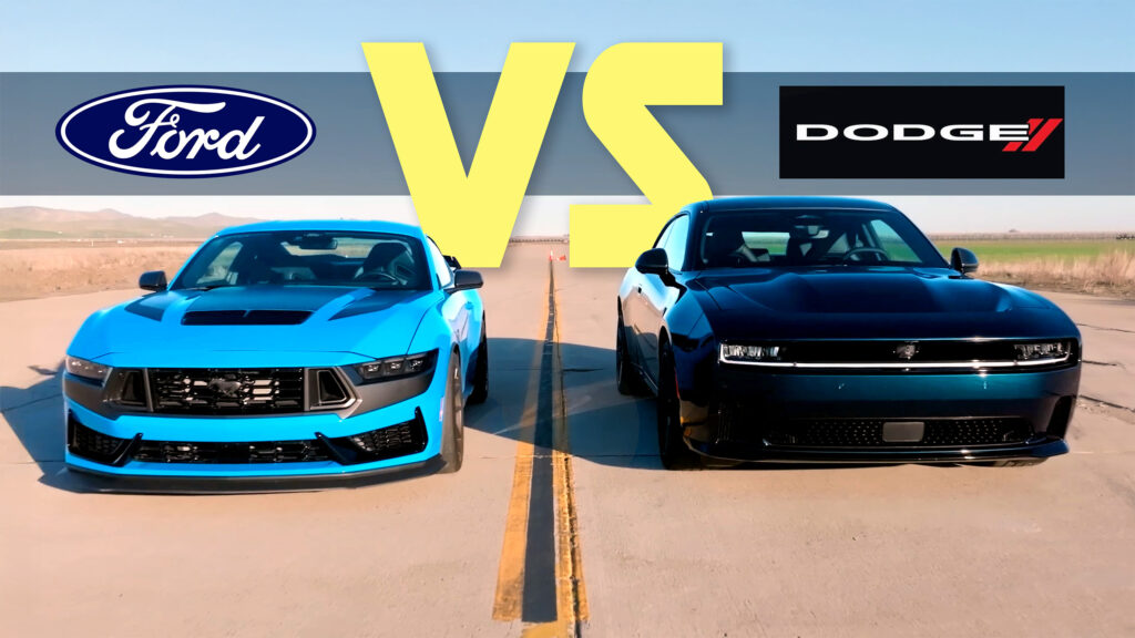  New Age Charger Daytona Vs. Old-School Mustang V8 In U-Drag Showdown