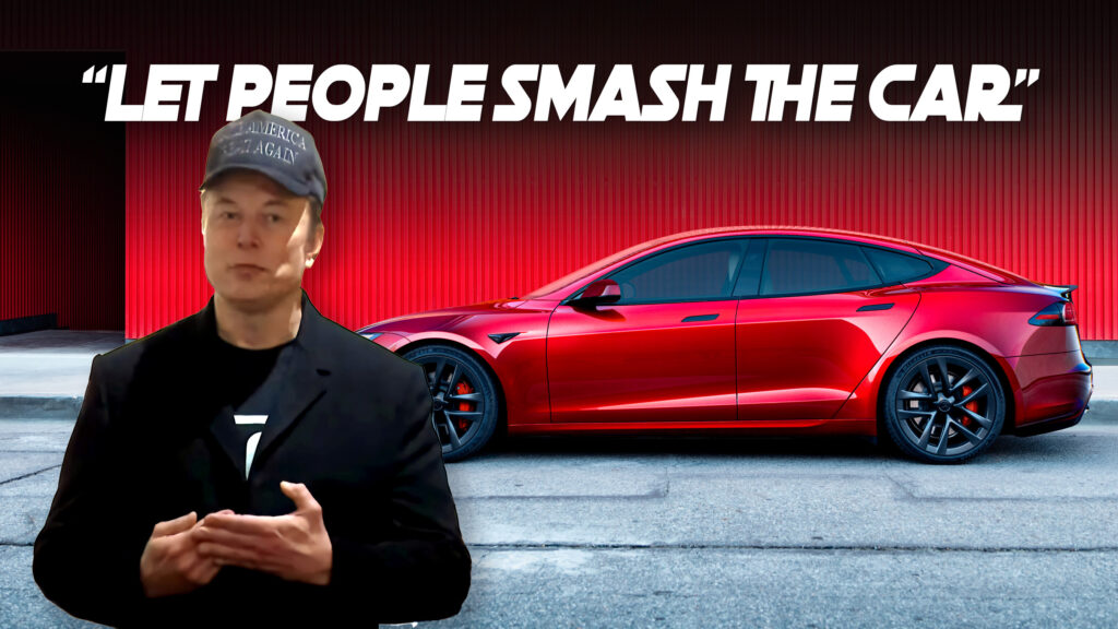  Tesla Angel Investor Fed Up With Musk Wants to Let People Sledgehammer Her Model S